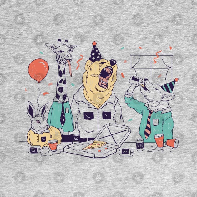 Party Animals! by Vincent Trinidad Art